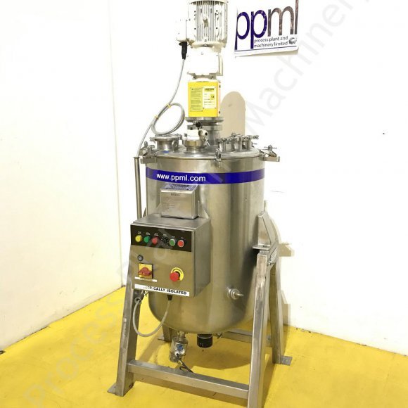 200 Ltr 316 Grade Stainless Steel Tank with Top-Mounted Lightin Mixer